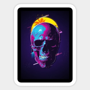 Skull retro80s Sticker